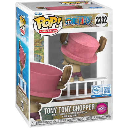 [Arriving Soon] Funko POP! Anime: One Piece - Tony Tony Chopper (Straw Hat Pirates) (Flocked) #2332 (Entertainment Earth Exclusive)