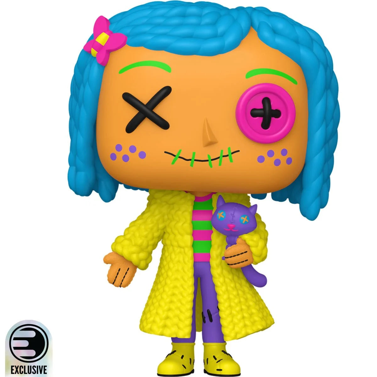 [Pre-Order] Funko POP! Movies: Coraline - Patchwork Coraline (Blacklight) #2120 (Entertainment Earth Exclusive)