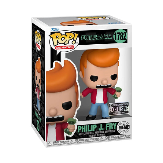 Funko POP! Animation: Futurama - Philip J. Fry (Meme) #1782 (Entertainment Earth Exclusive)