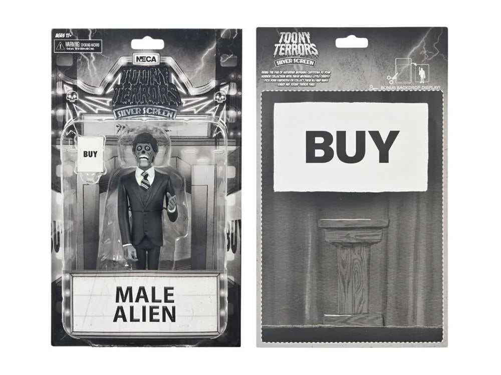 They Live: Male Alien in Suit - Toony Terrors 6" Action Figure