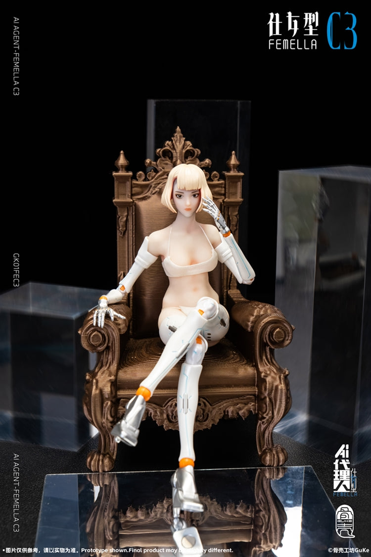 AI Agent-Fememlla C3 (Solid Color ver.) 1/12 Scale Action Figure