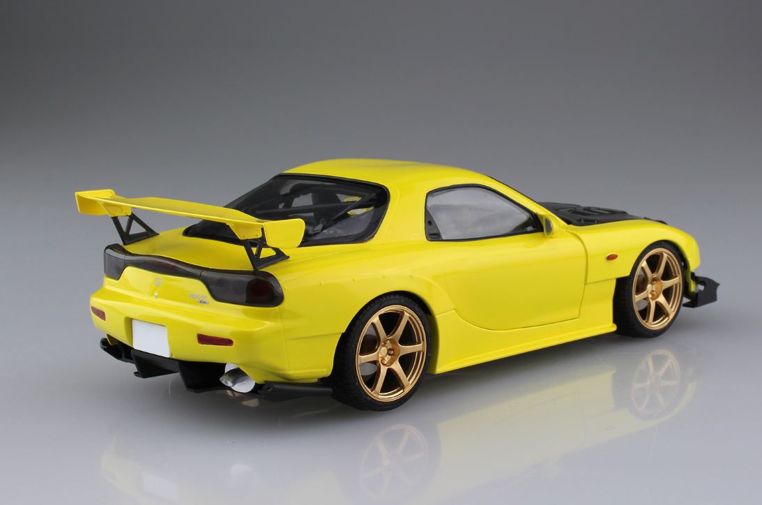 Initial D: Keisuke Takahashi FD3S RX-7 Project D Version - Aoshima 1/24 Model Kit