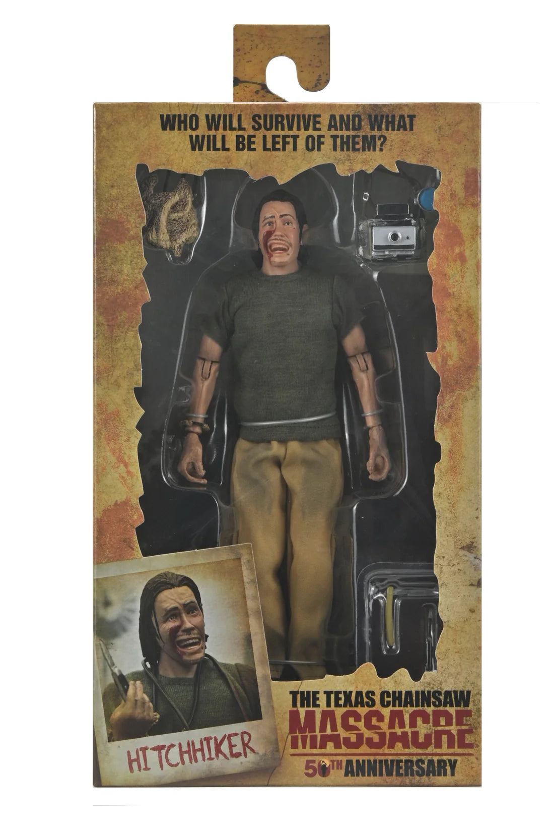 Texas Chainsaw Massacre: Hitchhiker (50th Anniversary) - 8 In Clothed Action Figure