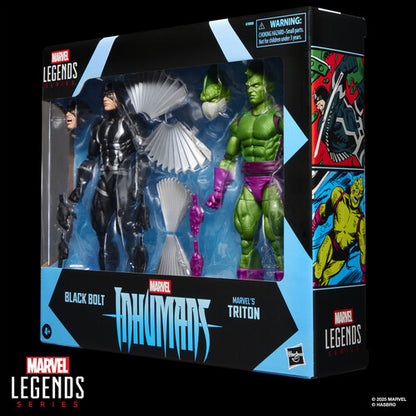 Inhumans - Black Bolt & Marvel’s Triton - Marvel Legends Action Figure 2-Pack