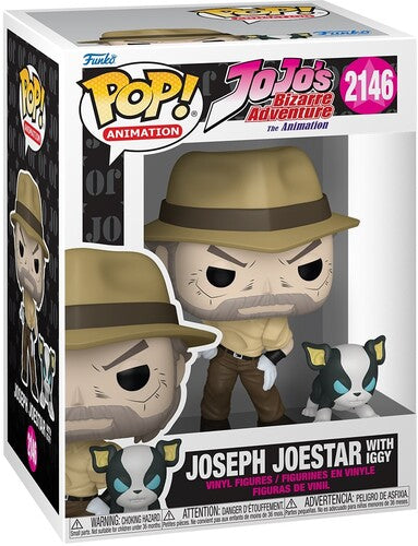 Funko POP! Anime: JoJo's Bizarre Adventure - Joseph Joestar with Iggy #2146