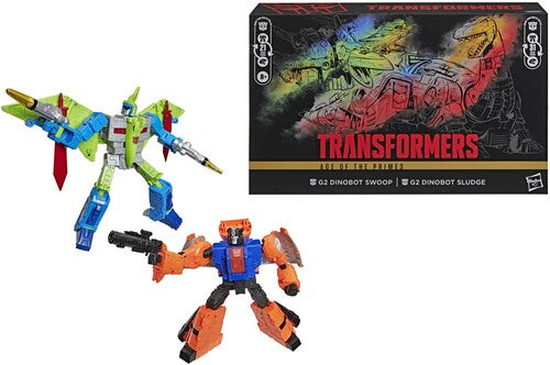 Transformers: Age of the Primes - G2 Dinobots Swoop & Sludge - Converting Action Figures 2 Pack