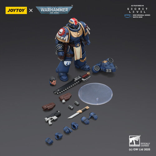 (Pre-Order) Warhammer 40K: Secret Level - Ultramarines Titus with Laurels of Victory - 1/18 Scale Action Figure