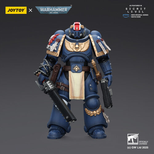 (Pre-Order) Warhammer 40K: Secret Level - Ultramarines Titus with Laurels of Victory - 1/18 Scale Action Figure