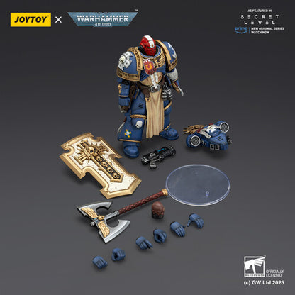 (Pre-Order) Warhammer 40K: Secret Level - Ultramarines Metaurus with Power Axe Stormshield and Plasma Pistol - 1/18 Scale Action Figure