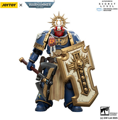 (Pre-Order) Warhammer 40K: Secret Level - Ultramarines Metaurus with Power Axe Stormshield and Plasma Pistol - 1/18 Scale Action Figure