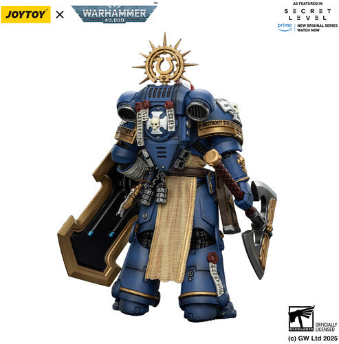 (Pre-Order) Warhammer 40K: Secret Level - Ultramarines Metaurus with Power Axe Stormshield and Plasma Pistol - 1/18 Scale Action Figure
