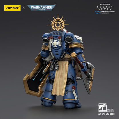 (Pre-Order) Warhammer 40K: Secret Level - Ultramarines Metaurus with Power Axe Stormshield and Plasma Pistol - 1/18 Scale Action Figure