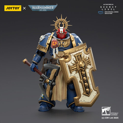 (Pre-Order) Warhammer 40K: Secret Level - Ultramarines Metaurus with Power Axe Stormshield and Plasma Pistol - 1/18 Scale Action Figure
