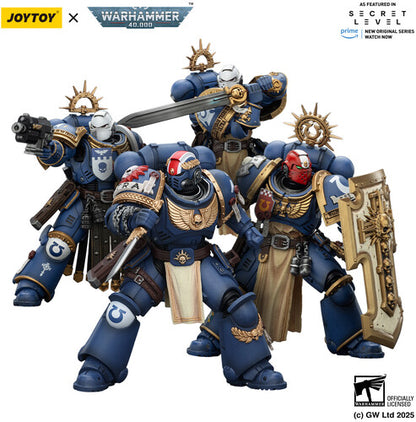 (Pre-Order) Warhammer 40K: Secret Level - Ultramarines Levantus with Power Sword Stormshield and Bolt Pistol - 1/18 Scale Action Figure