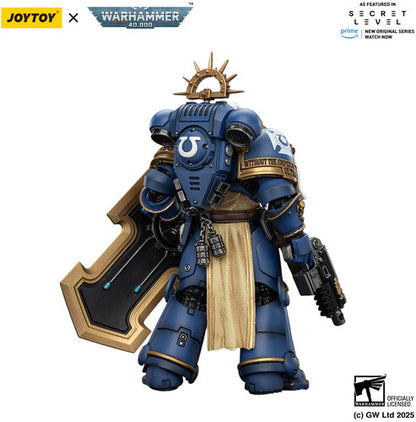 (Pre-Order) Warhammer 40K: Secret Level - Ultramarines Levantus with Power Sword Stormshield and Bolt Pistol - 1/18 Scale Action Figure