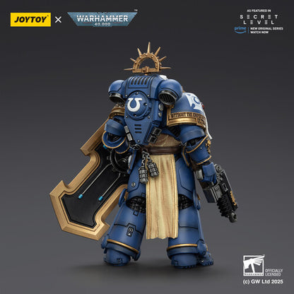 (Pre-Order) Warhammer 40K: Secret Level - Ultramarines Levantus with Power Sword Stormshield and Bolt Pistol - 1/18 Scale Action Figure