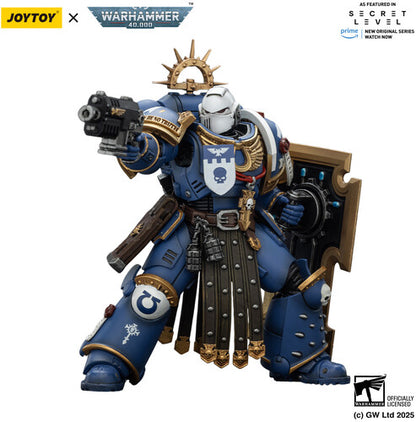 (Pre-Order) Warhammer 40K: Secret Level - Ultramarines Torvald with Power Sword Stormshield and Bolt Pistol - 1/18 Scale Action Figure