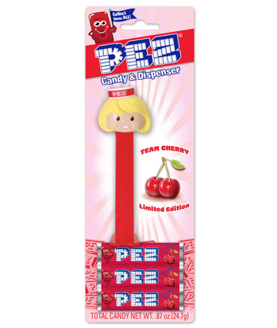 Pez Presenter Girl Cherry Limited Edition Candy & Dispenser