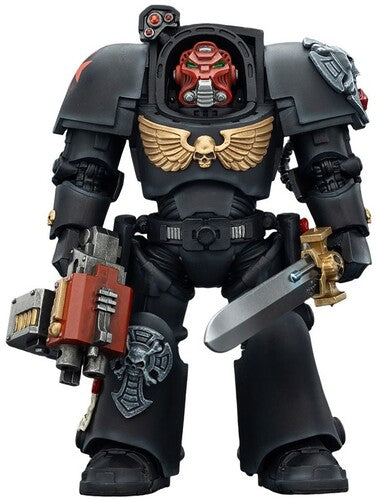 Warhammer 40K: Black Templars - Terminator 1 with Power Sword & Storm Bolter - 1/18 Scale Action Figure