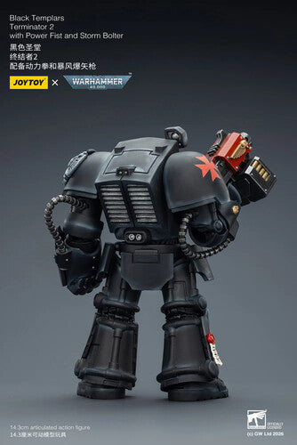 Warhammer 40K: Black Templars - Terminator 2 with Power Fist and Storm Bolter - 1/18 Scale Action Figure