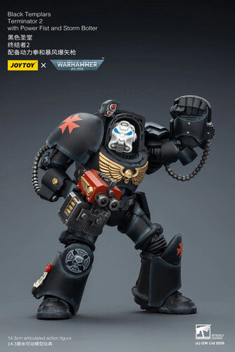 Warhammer 40K: Black Templars - Terminator 2 with Power Fist and Storm Bolter - 1/18 Scale Action Figure