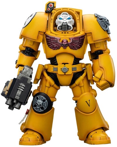 Warhammer 40K: Imperial Fists - Terminator 2 with Power Fist and Storm Bolter - 1/18 Scale Action Figure