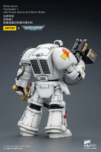 Warhammer 40K: White Scars - Terminator 1 with Power Sword and Storm Bolter - 1/18 Scale Action Figure