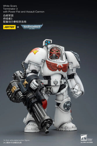 Warhammer 40K: White Scars - Terminator 3 with Power Fist and Assualt Cannon - 1/18 Scale Action Figure