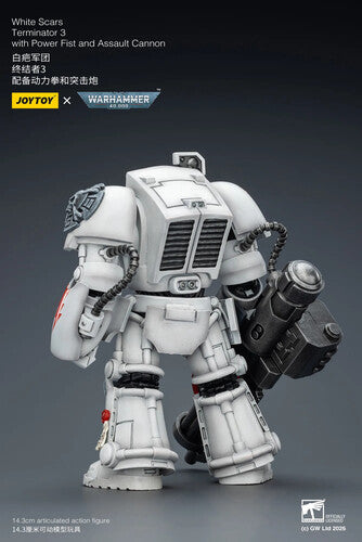 Warhammer 40K: White Scars - Terminator 3 with Power Fist and Assualt Cannon - 1/18 Scale Action Figure