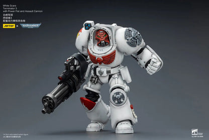 Warhammer 40K: White Scars - Terminator 3 with Power Fist and Assualt Cannon - 1/18 Scale Action Figure