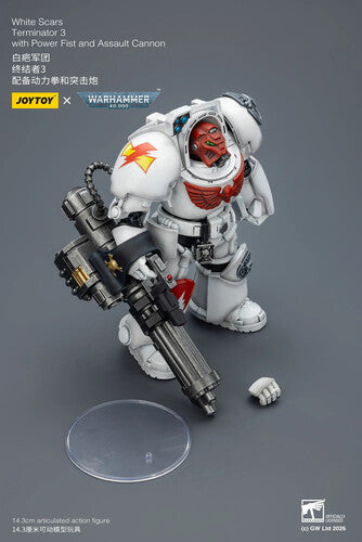 Warhammer 40K: White Scars - Terminator 3 with Power Fist and Assualt Cannon - 1/18 Scale Action Figure