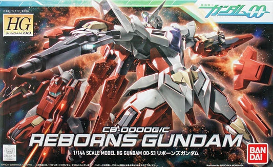 #53 Reborns Gundam "Gundam 00", Bandai Hobby HG 00 1/144 Scale - Videguy Collectibles