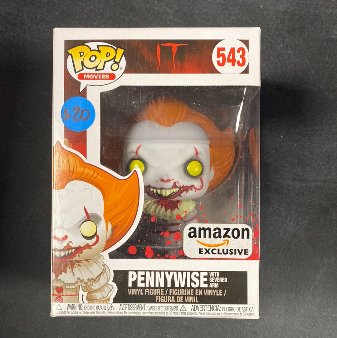 Funko POP! Movies: IT: The Movie - Pennywise with Severed Arm #543 (Amazon Exclusive)
