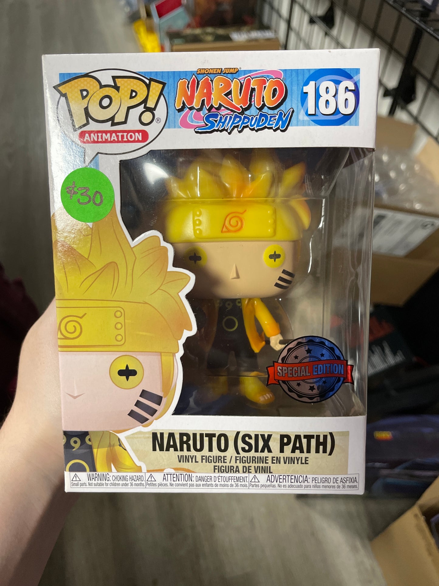 Funko POP! Anime: Naruto Shippuden - Naruto (Six Path) #186 (Special Edition)