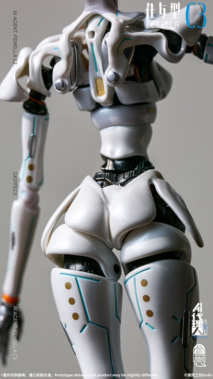 AI Agent-Fememlla C3 (Solid Color ver.) 1/12 Scale Action Figure