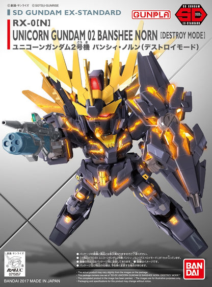 SD Gundam Unicorn: Unicorn Gundam 02 Banshee Norn (Destroy Mode) - SD Gundam EX-Standard