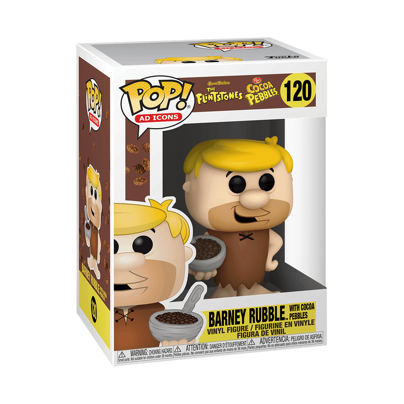 Funko POP! Ad Icons: Cocoa Pebbles - Barney Rubble with Cocoa Pebbles #120