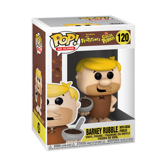 Funko POP! Ad Icons: Cocoa Pebbles - Barney Rubble with Cocoa Pebbles #120