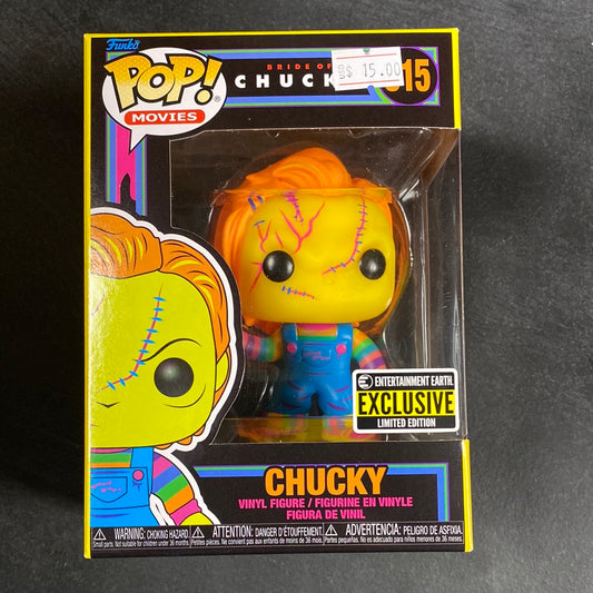 Funko POP! Movies: Bride of Chucky - Chucky (Black Light) #315 (Entertainment Earth)