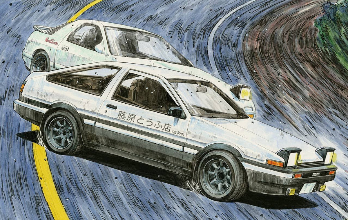 Initial D: Toyota Sprinter Trueno AE86 (Fujiwara Takumi Ver.) - 1/24 Model Kit