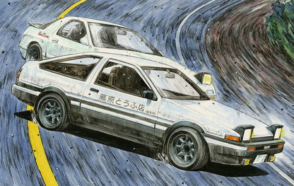 Initial D: Toyota Sprinter Trueno AE86 (Fujiwara Takumi Ver.) - 1/24 Model Kit