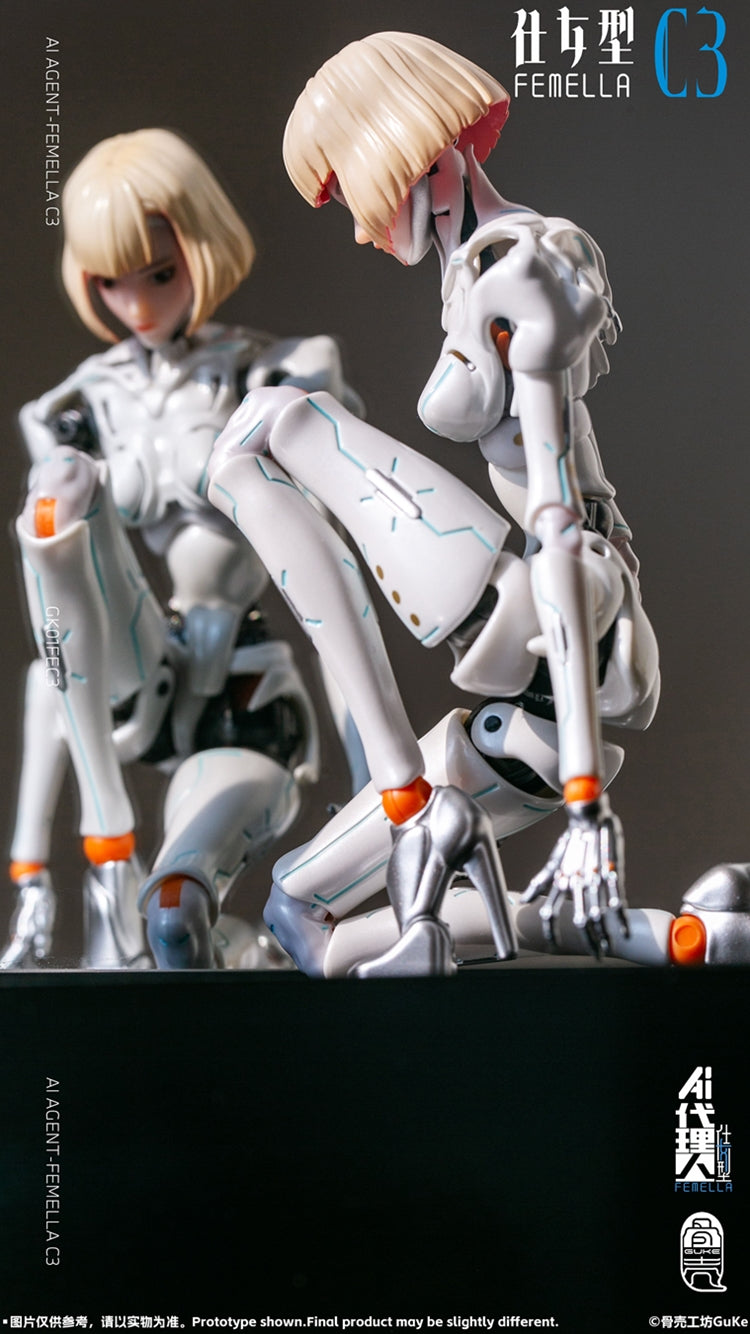 AI Agent-Fememlla C3 (Solid Color ver.) 1/12 Scale Action Figure