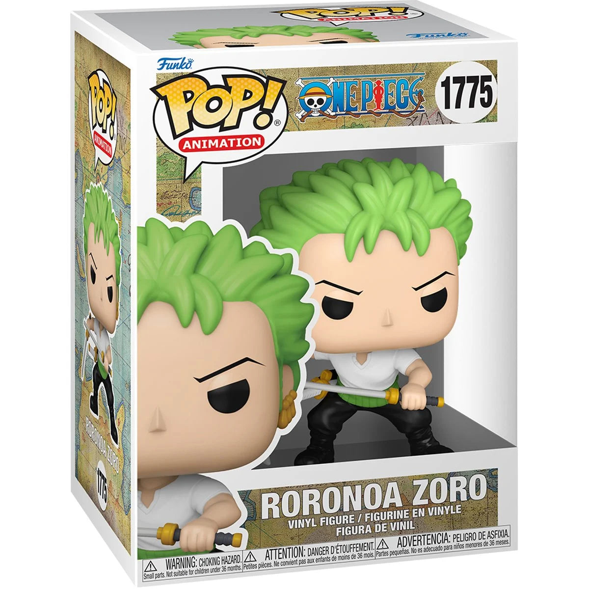 Funko Animation Pop!: One Piece - Roronoa Zoro (Refresh) #1775 (Chase Bundle Available)