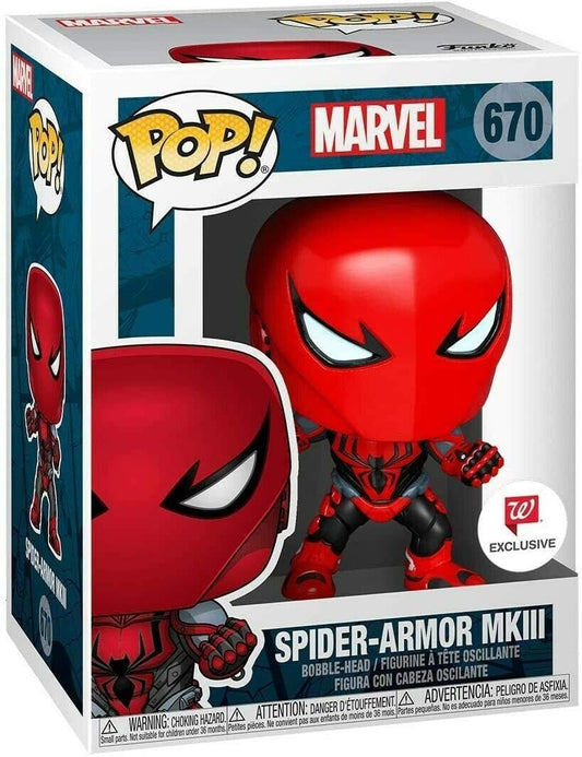 Funko POP! Marvel: Spider-Man - Spider-Armor MKII #670 (Walgreens Exclusive)