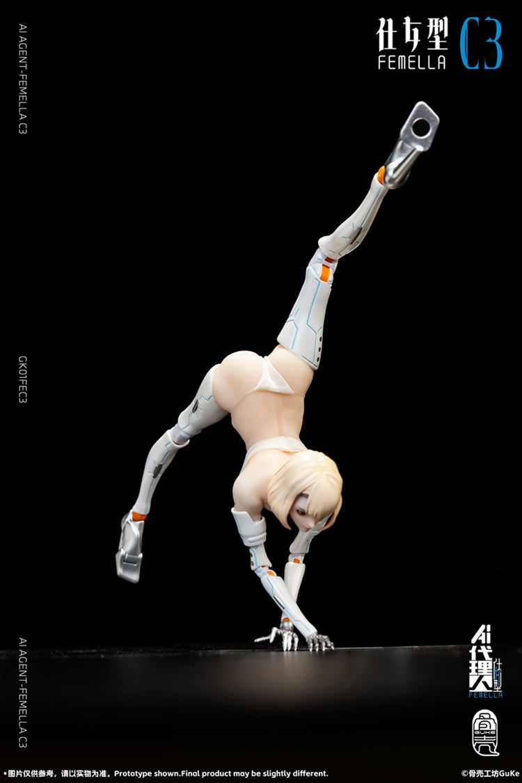 AI Agent-Fememlla C3 (Solid Color ver.) 1/12 Scale Action Figure