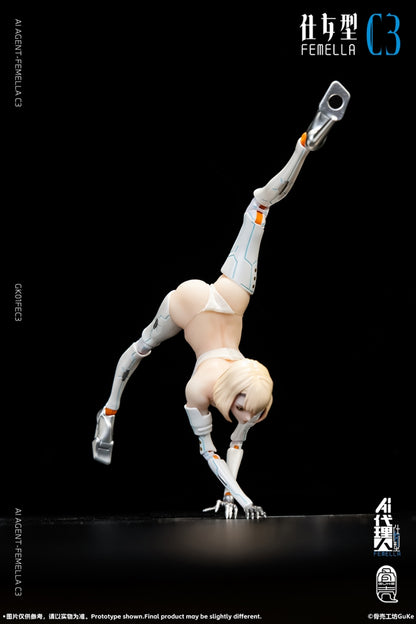 AI Agent-Fememlla C3 (Solid Color ver.) 1/12 Scale Action Figure
