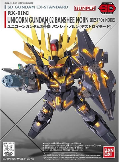 015 Unicorn Gundam 02 Banshee Norn (Destroy Mode) "Gundam UC", Bandai Hobby SD Gundam EX-Standard