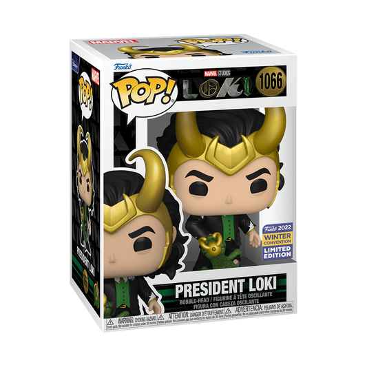 Funko POP! Marvel: Loki - President Loki with Alligator Loki #1066 (Winter Convention Exclusive)