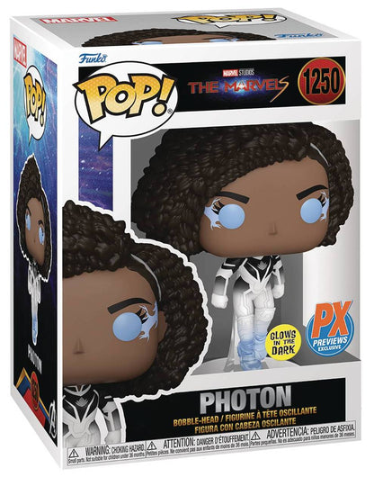 Funko POP! Marvel: The Marvels - Photon (Glows in the Dark) #1250 (Previews Exclusive)