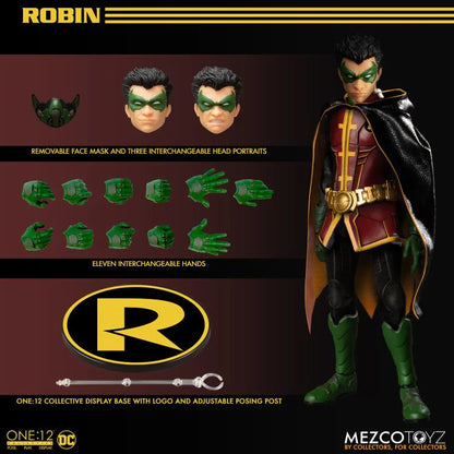 DC Universe - Robin - Mezco One:12 Collective Action Figure - Videguy Collectibles